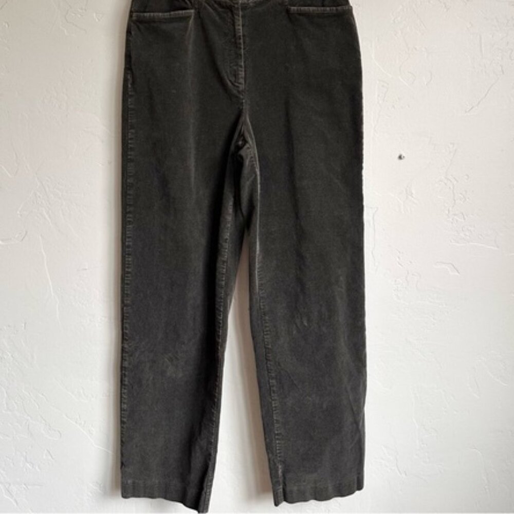 Women’s Straight Leg Pants Corduroy Pants Slate Green